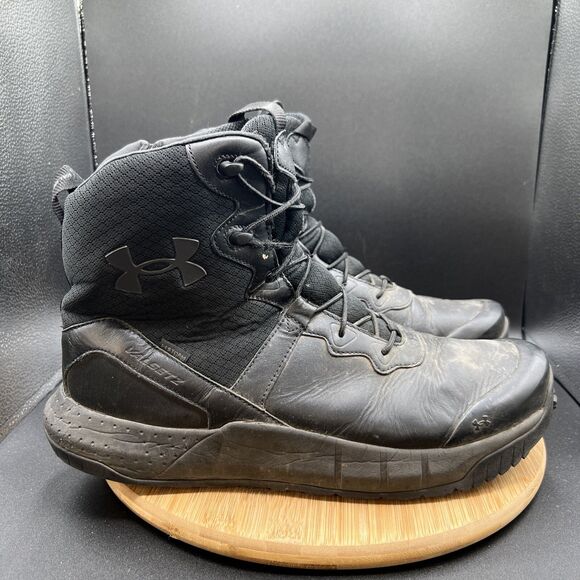 Under Armour Men’s Size 14 Micro G Valsetz WP Zip Boots Shoot Black 3026738 main image 6